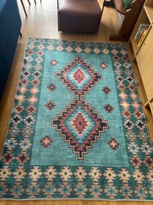 Kukoon Washable Blue Berber Style Rug - Yasmine - 160cm x 230cm