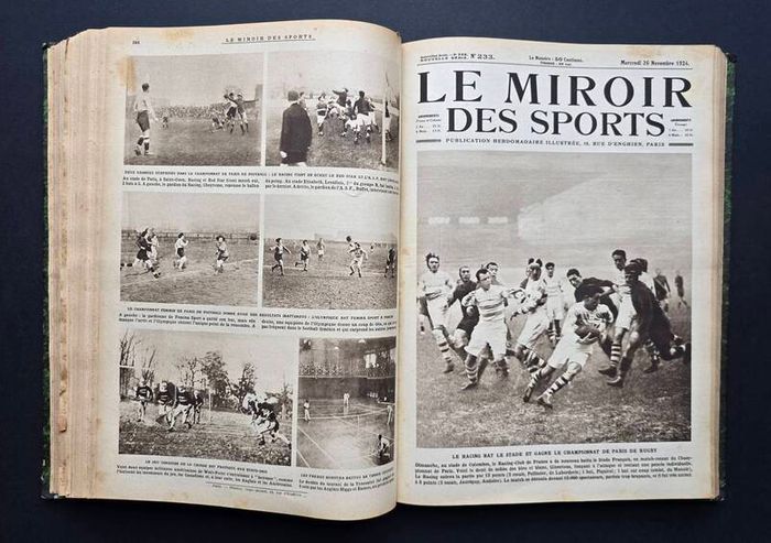 Le Miroir des Sports 1924  1925  Complete Bound Volume 686 Pages Paris Olympics