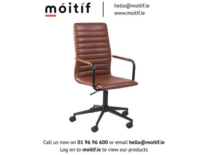Wade Desk Chair - Brown