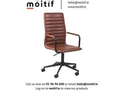 Wade Desk Chair - Brown