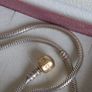 Pandora snake necklace Sterling silver size (40.5cm)gold claps 14k (g585) signs of wear on the clasp please check the all photos Image 9