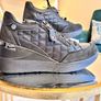XTI Black Quilted Wedge Trainers - Size UK 5 / EU 38 Image 5