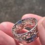 Sterling Silver Ring with Tri Band Spinner Image 9