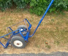 heavy-duty pipe and carpet trolley
