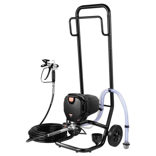 Stand Airless Paint Sprayer, 750W 3000PSI High Efficiency Electric Airless Sprayer With Cart, Fine And Even Painting Effect, Paint Sprayers for Home Interior and Exterior Furniture and Fences