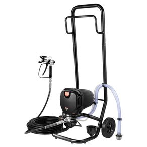 Stand Airless Paint Sprayer, 750W 3000PSI High Efficiency Electric Airless Sprayer With Cart, Fine And Even Painting Effect, Paint Sprayers for Home Interior and Exterior Furniture and Fences