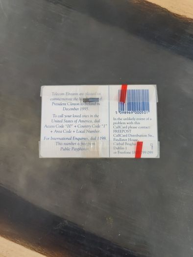 president Clinton call card