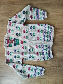 cardigan size M from the sweater shop wicklow floral design