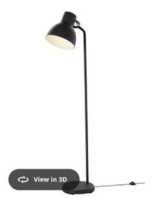 Grey tall floor lamp