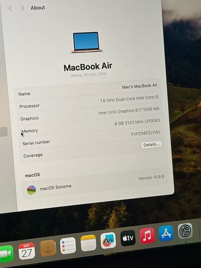 Macbook  Air 2019