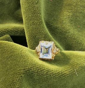 Gold Ring Kunzite