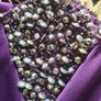 Purple Dress with Beaded Shoulders - Size 16 Image 6