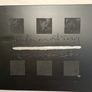 2 matching Black white & silver wall art canvas - Rachel McCann Or Collection Image 4
