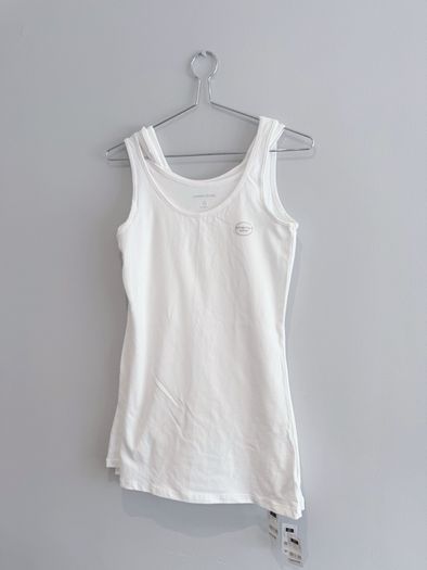 New Dunnes Stores White Longline Vest Top x3