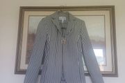 Beautifully Fitted, Chic Joseph Ribkoff Stripped Blazer