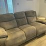 3 seater grey couch electric recliner in great condition Image 2