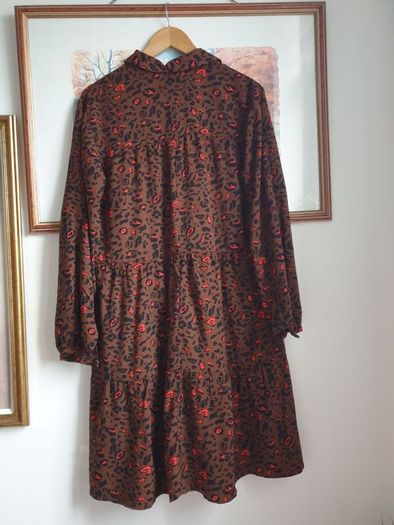 Leopard Print Dress Size Uk 16