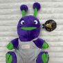 Nuzzlers Plush Purple Benny Dirty Vintage Please see pictures Image 2
