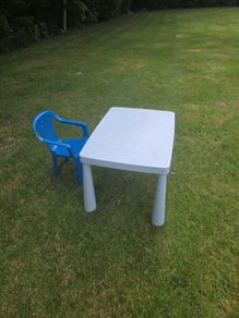 Ikea Kids table MAMMUT blue