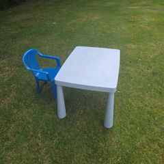 Ikea Kids table MAMMUT blue