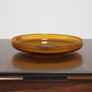 Vintage Amber Glass Platter by Erik Hoglund for Boda Glasbruk, 1960s Image 7