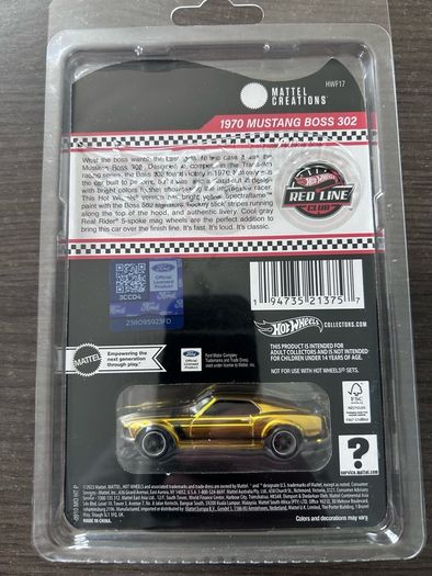 HotWheels Collectors Carded RLC Mustang Boss