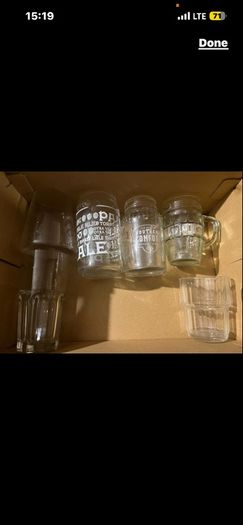 beer whiskey glasses