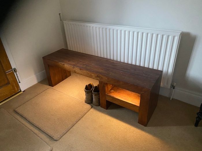 Walnut bench