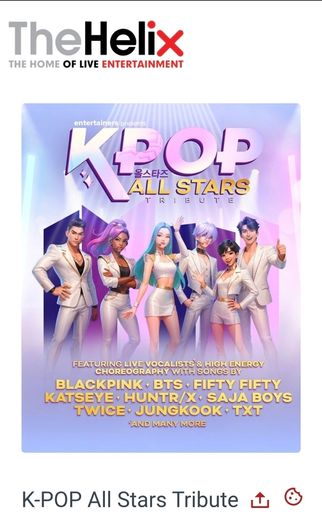 K Pop All Stars The Helix 4x Tickets
