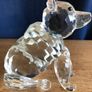 Vintage 24% Lead Crystal Sitting Bear Image 3