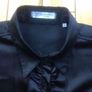 Beautiful Black Satin Blouse By Van Den Berch Image 3