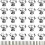 SALE | 25Pcs Crystal Door Knob, 30MM Diamond Drawer Knobs Crystal Door Handles Diamond Pulls for Home Kitchen Office Chest Cabinet Drawer Image 2