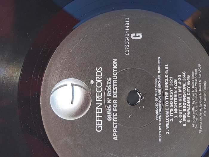 Guns N' Roses Extremely Rare Irish Pressing