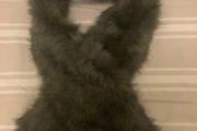 New Grey Fur Collar/ Stole