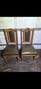Victorian oak chairs