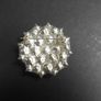 Vintage Cut Crystal Glass Brooch Image 2