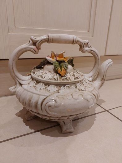 Vintage Capodimonte Pitcher/Jug and teapot