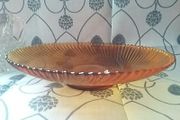 Amber Glass Bowl