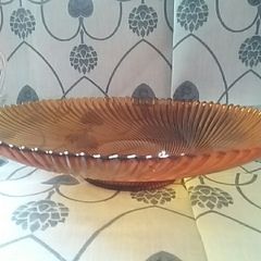 Amber Glass Bowl