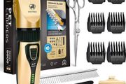 Dog Clippers Dog Grooming Kit Grooming Clippers Professional for Thick Hair Coats Pet Clippers Grooming Kit for Dogs Cordless Silent Dog Hair Clipper Trimmer Shaver Set (FREE EXPRESS POSTAGE)