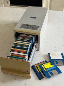 Box 4 with old Amiga discs