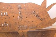 butchers pig silhouette sign