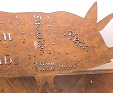 butchers pig silhouette sign