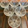 1950s Art Deco Vintage Pressed Glass Dishes Footed Set Of 6 1950 Image 10