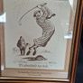 Framed Golf-Themed Cartoon Humorous Caption and the Inscription The Austin Rover Foursomes Championship Club Winner 1987. Image 2