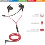 Trust Gaming GXT 408 Cobra Gaming Earbuds In-Ear Headphones with 3.5mm Cable Detachable Microphone Rubber Earplugs in 3 Sizes for PC, Laptop, Mobile, Console, PS4 and Xbox - Black Image 2