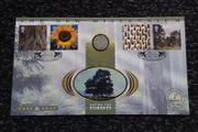 Great Britain Stamps : Benham Coin Cover - Tree and Leaf , Saving The Forests - The New Millennium Series 2000