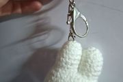 Crochet miffy keychain