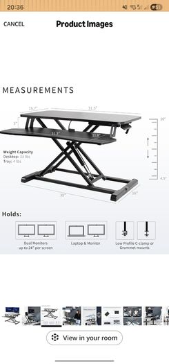Work from home Standing Desk Converter