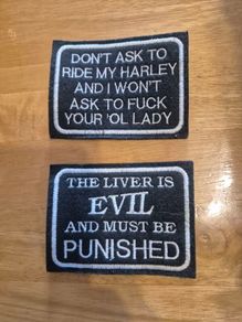 2  Sew On Patches